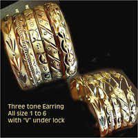 Gold Plated Hoop Bangle Earring
